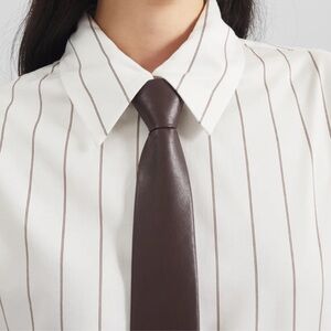 Frankie Shop Faux Leather Tie